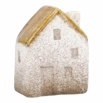 Haus Farbdach, gelb, 6.6 cm