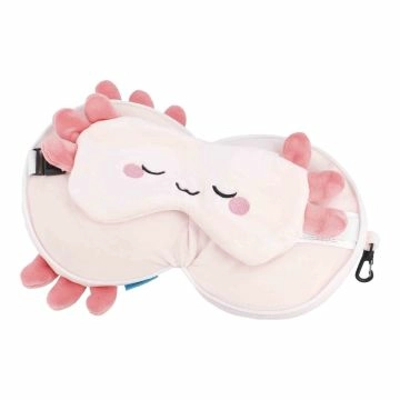 Relaxeazzz Reisekissen & Augenmaske, Axolotl