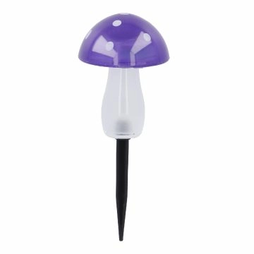 Solar-Stecker Pilz, lila, 20 cm