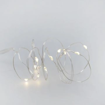 LED-Lichterkette Mini, silber, 10er