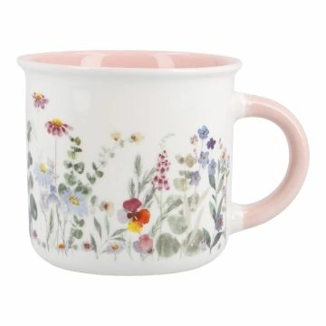 Becher Blumenwiese, rosa, 350 ml
