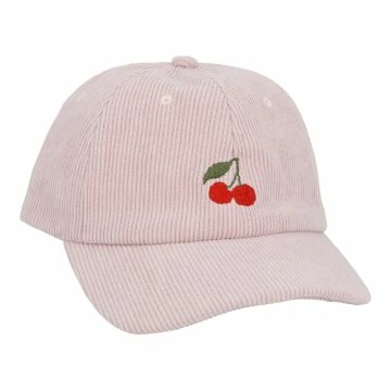Cap Strick-Motiv, Cord/Kirsche