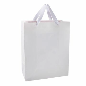 Geschenktüte Edel, weiß, 26 x 32 cm