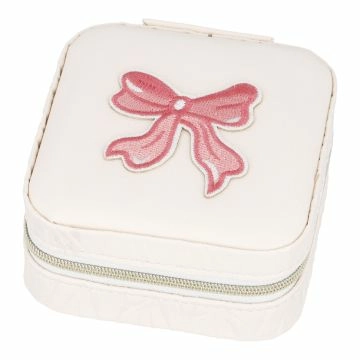 Schmuckbox Schleife, Quadrat, 10 cm