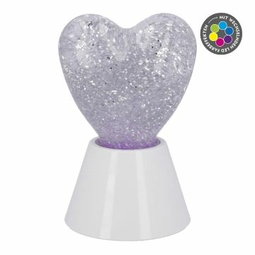 LED-Herz Glitter, 17 cm