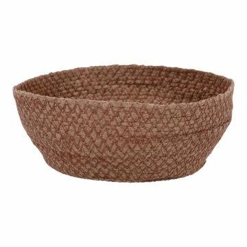 Deko-Korb Naht, dunkelbraun, 18 cm