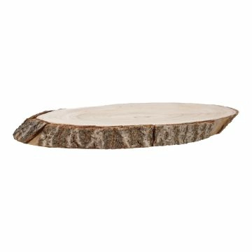 Deko-Holzscheibe, oval, 43 x 27 cm