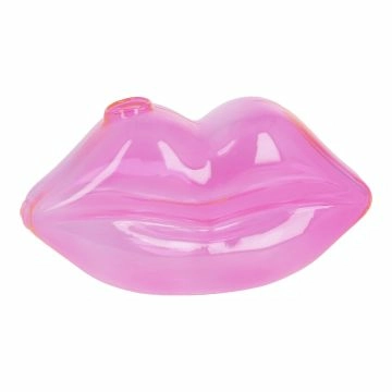 Vase Lippen, Neon/pink, 16 x 5 x 8 cm