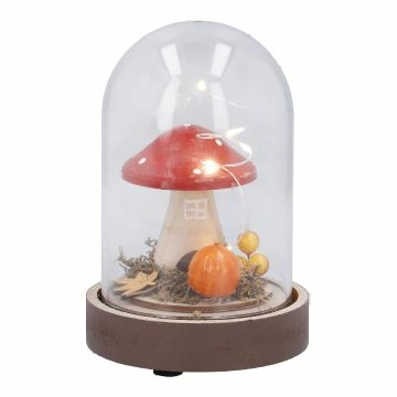 LED-Kugel Pilz, rot, 14 cm