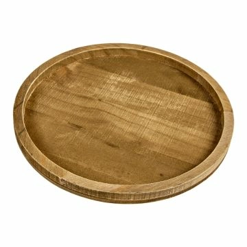 Deko-Schale Natur, rund/dunkelbraun, 30 cm