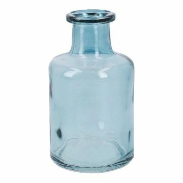 Flaschenvase Mini, blau, 12 cm