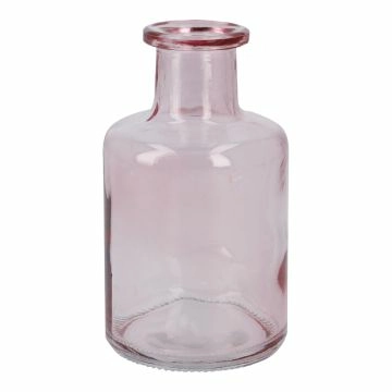 Flaschenvase Mini, rosa, 12 cm