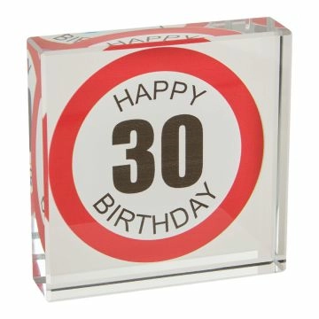 Deko-Würfel Geburtstag, 30, 7.8 cm