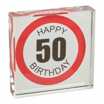 Deko-Würfel Geburtstag, 50, 7.8 cm