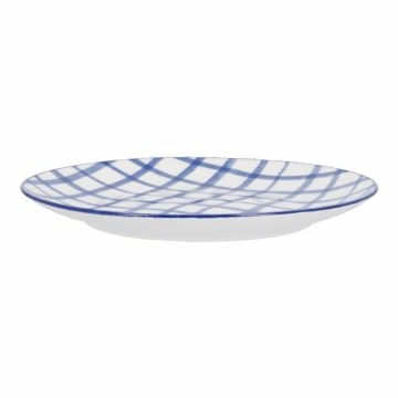 Teller Bali, Karo/blau, 19 cm