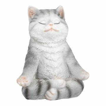Deko-Figur Yoga, Katze, 16 cm