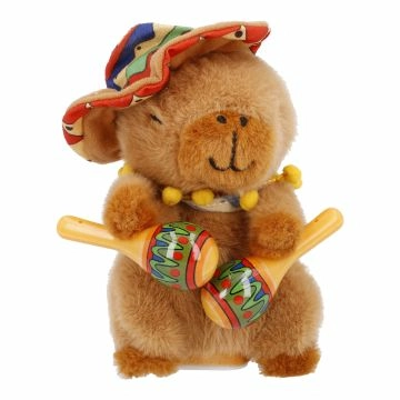 Tanz-Capybara Sound, braun, 18 cm