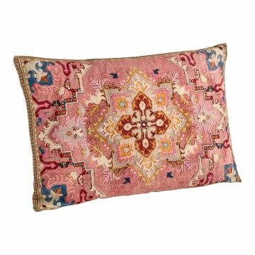 Kissen Mandala, rosa/bunt, 40 x 60 cm