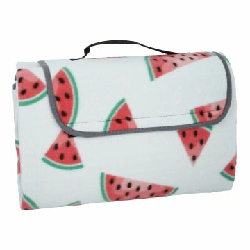 Picknickdecke Fleece, Wassermelone, 135 x 170 cm