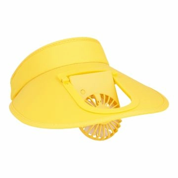 Schirmmütze mit Ventilator, gelb