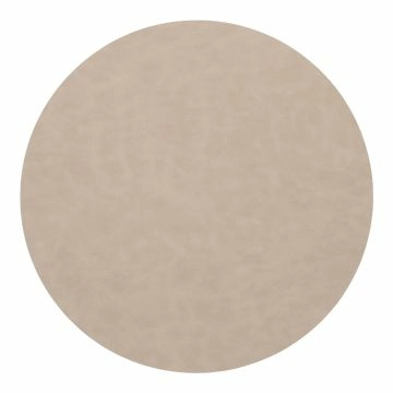 Platzset Doppelseitig, rund/beige/grün, 38 cm