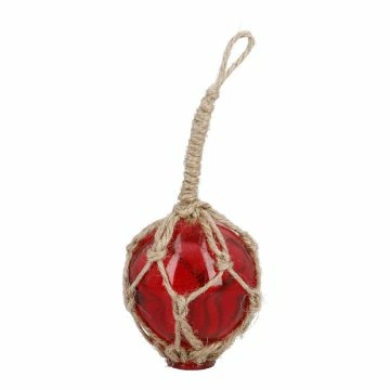 Anhänger Fischerkugel, rot, 5 cm