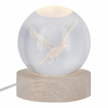 LED-Kugel Motiv, Vogel, 6 x 7 cm