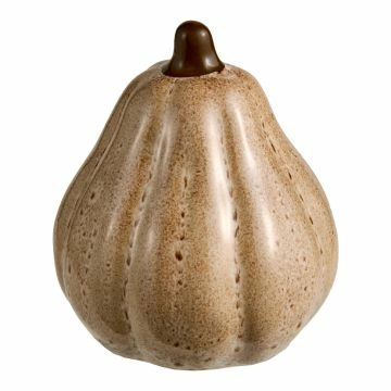 Deko-Kürbis Sprenkel, spitz, 7.5 x 9 cm