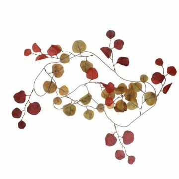 Girlande Eucalyptus, rot/grün, 150 cm