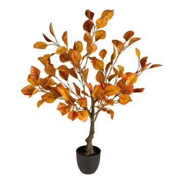 Blätterbaum im Topf, orange, 70 cm