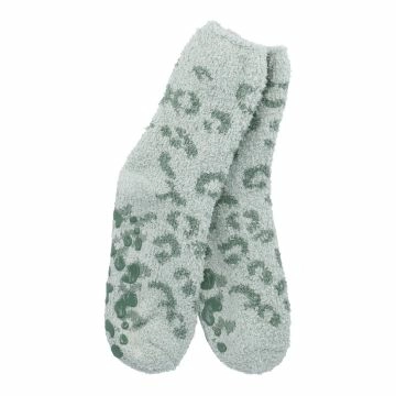 Kuschelsocken Anti-Rutsch, Leo/grün