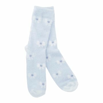 Kuschelsocken Cosy, Schleife/blau, Gr. 35-42