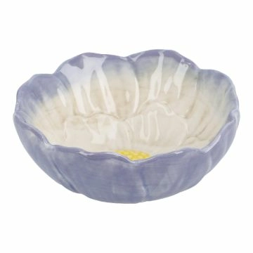 Schale Blüten, Antik/lila, 9.5 cm