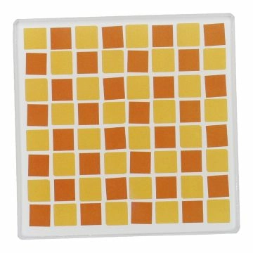 Untersetzer Frucht, eckig/Kacheln/orange, 10 cm