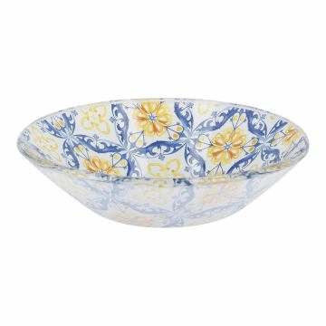 Schale Orient, Mandala/dunkelblau/orange, 10 cm