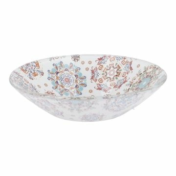 Schale Orient, Mandala/weiß/bunt, 12 cm