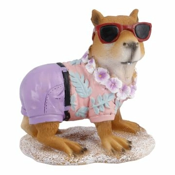 Figur Capybara, rosa, 12 cm