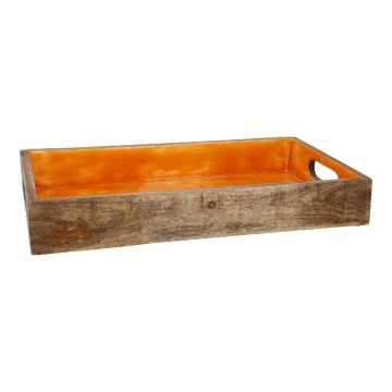 Deko-Tablett Mango, farbig/orange, 41.5 x 24.5 cm