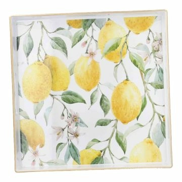 Tablett Zitrone, 32.5 x 32.5 cm