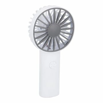 Hand-Ventilator Akku, weiß, 16 cm