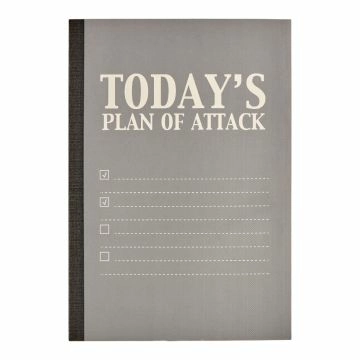 Notizbuch Attack, A5, grau