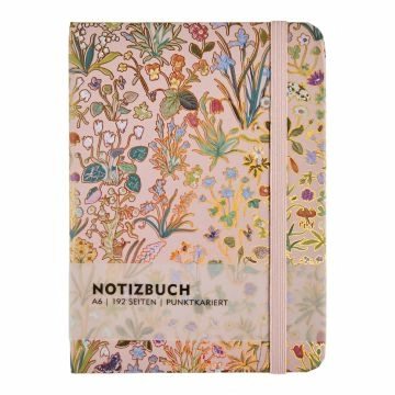 Notizbuch Floral, A6, altrosa