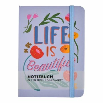 Notizbuch Floral, A6, flieder