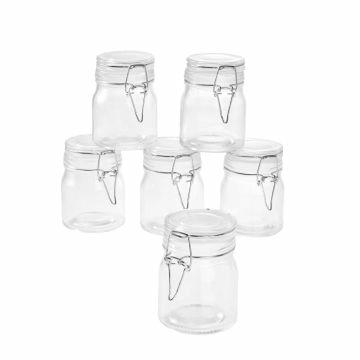 6er Set Vorratsglas mit Bügelverschluss, 150 ml