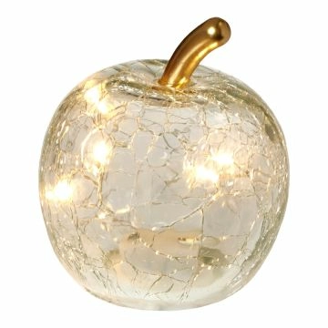 LED-Apfel, klar, 7.5 x 9 cm
