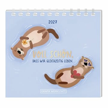 Mini-Tischkalender 2027, Voll schön