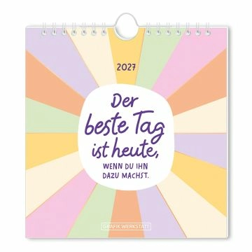 Postkarten Kalender, 2027, Der beste Tag