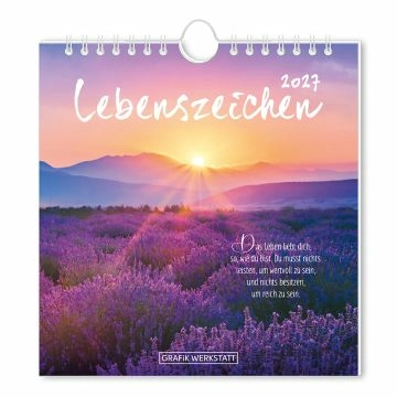 Postkarten Kalender, 2027, Lebenszeichen