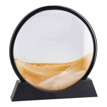 Sandbild, rund/orange, 25.5 cm