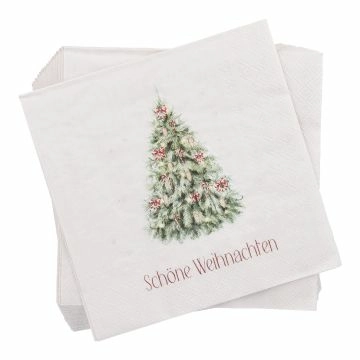 Servietten Weihnachten, Baum, 20 Stück